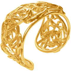 Sarah Abstract Cuff in Gold