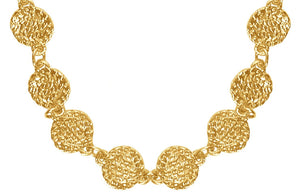 Quinn Coin Long Necklace in Gold