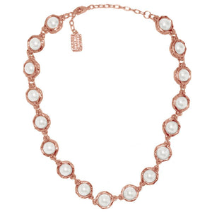 Rose Gold Pearls Necklace
