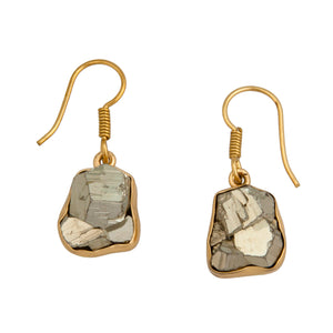 Alchemia Pyrite Drop Earrings