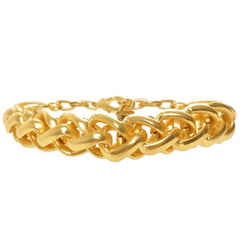 Elora Braided Link Bracelet In Gold