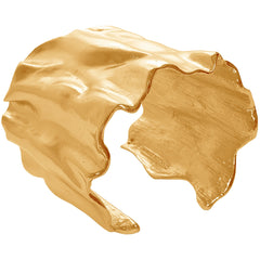 Noa Wavy Cuff in Gold