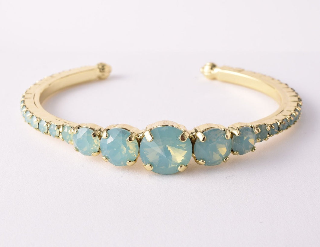 Dazzling Dotted Line Pacific Opal Cuff