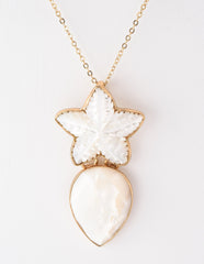 Alchemia Arctic Star Mother Of Pearl Pendant Necklace