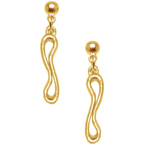 Biarritz Drop Earrings 24KT Gold Plated Drop Earrings