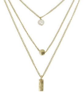 Melissa Layered Necklace In Gold