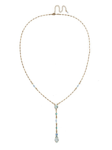 Regal Rhombus Y Necklace - Azure Allure