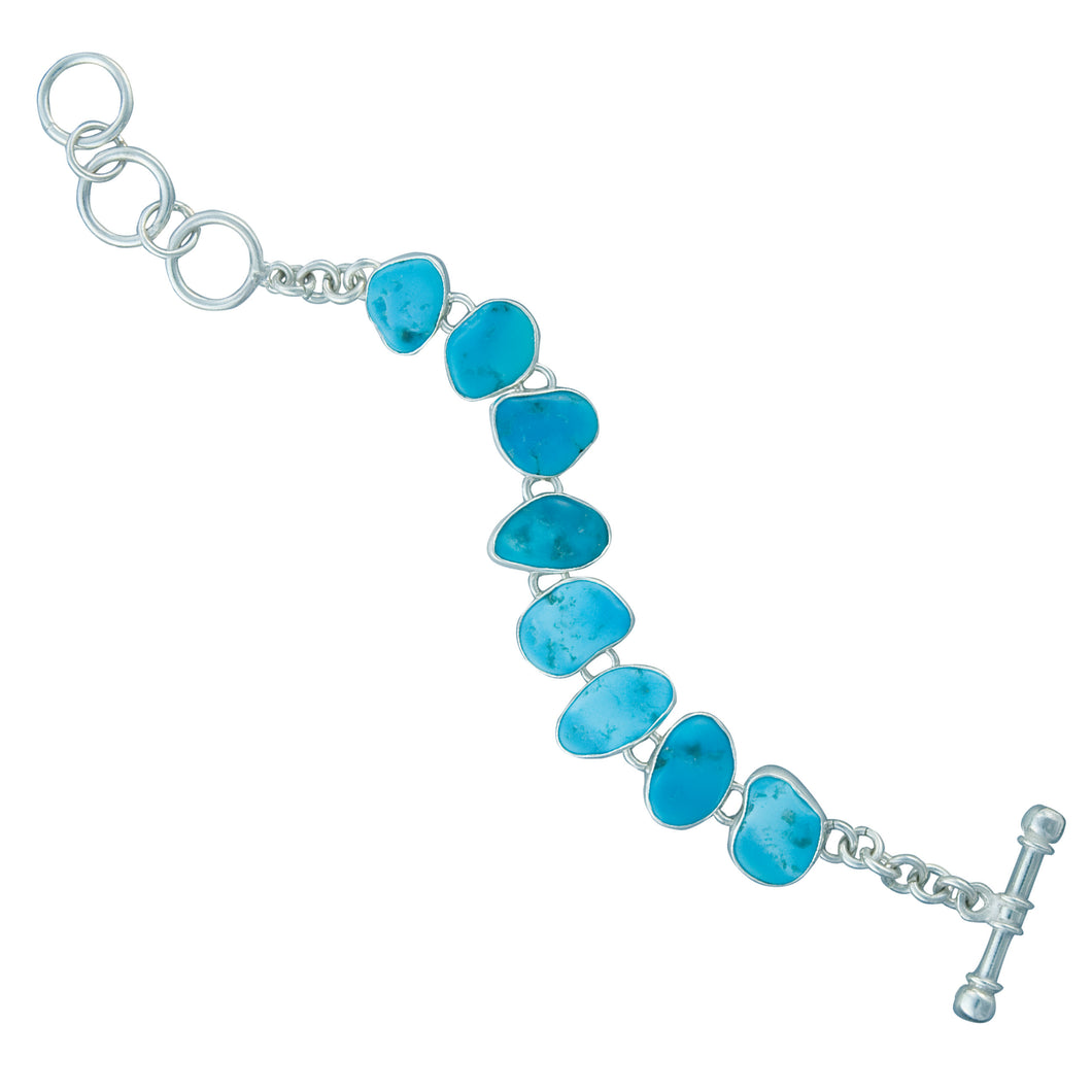 Sterling Silver Sleeping Beauty Turquoise Bracelet