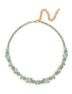 Glittering Multi-Cut Crystal Necklace - Pacific Opal