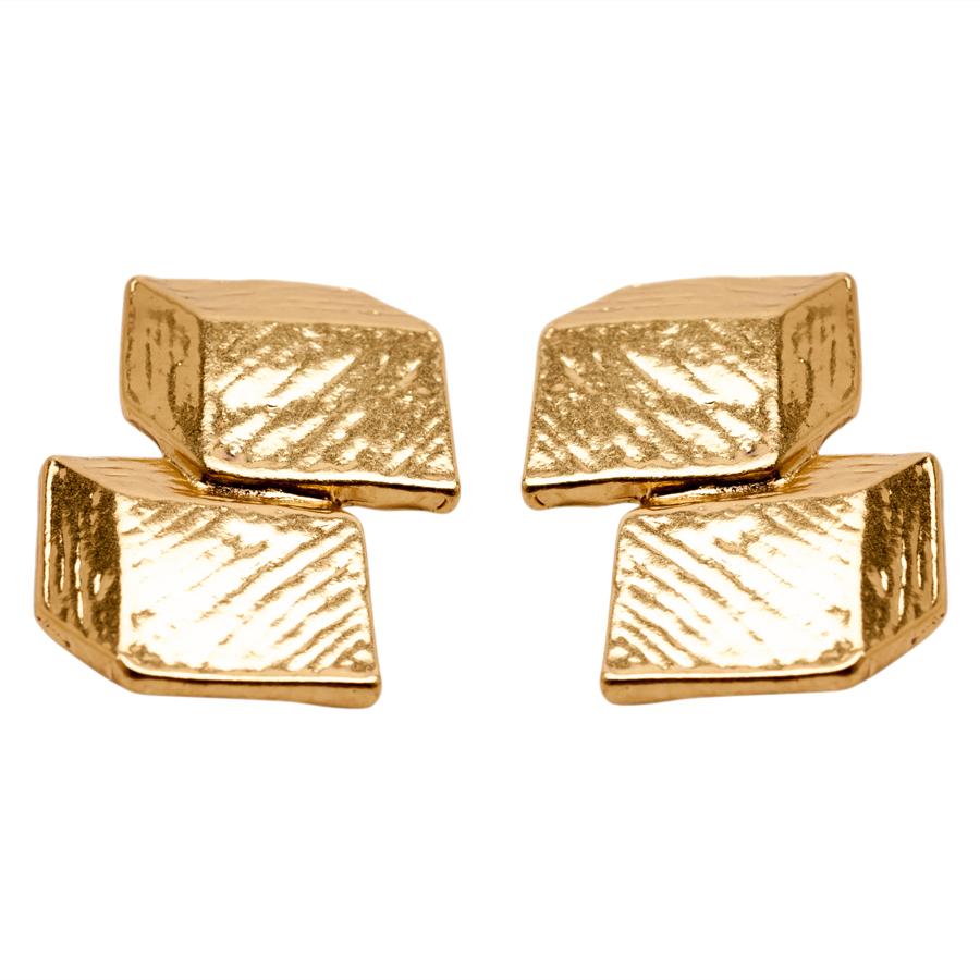 Matte Gold Waterfall Earrings