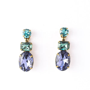 Forget-Me-Not Earring-Jewel Tone